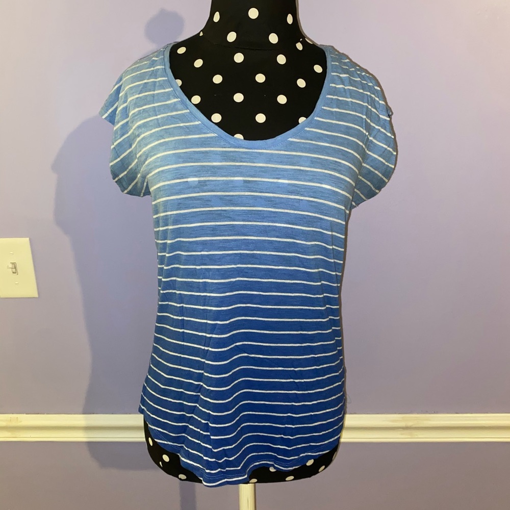Striped blue T-shirt
